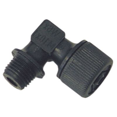 Racord cu cot, pentru furtun ø 6x8 mm, filet M10x1 - 361093