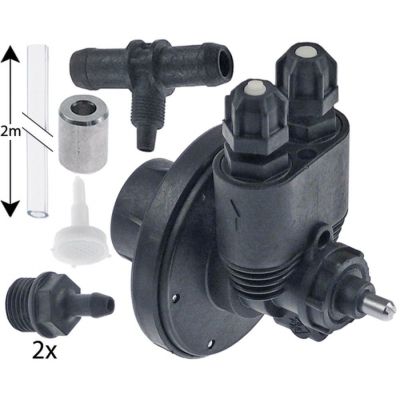 Kit pompa dozatoare hidraulica agent de clatire, pompa cu membrana, racorduri ø 5x7 mm - 361741