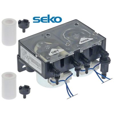 Pompa dozatoare dubla, detergent 2.7 Lt/h, 0,1 bar, agent de clătire 0.3 Lt/h, 3 bar - 362017