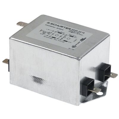 filtru de retea tip 250V 50/60Hz conductor 2 cu PE racord F6,3x0,8 L 65mm Î 42mm L 50mm