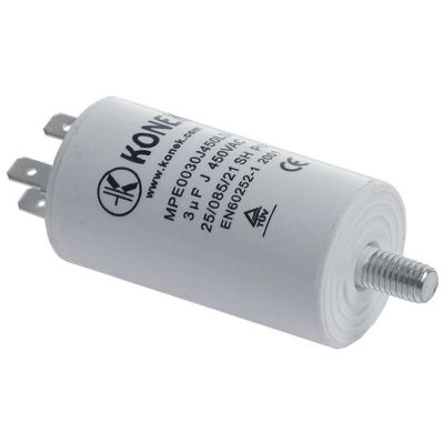 condensator capacitate 3µF 450V cu înveliș de plastic toleranță 5% 50/60Hz ø 34mm