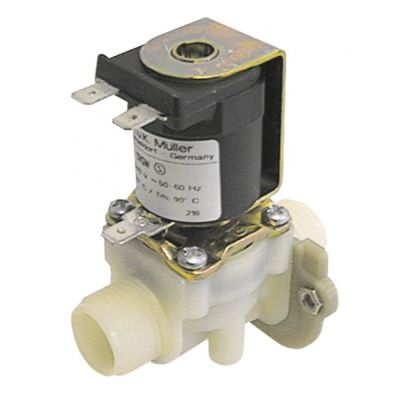 Electrovalva MULLER, 230 V, intrare ½", iesire ½", DN10, t.max. 90°C, regim de lucru 100 % - 370005