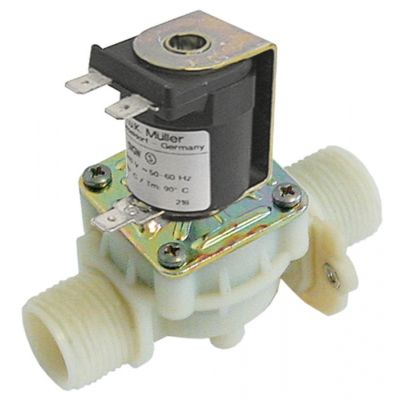 Electrovalva MULLER, 230 V, racorduri ¾"-¾", deschidere DN17, t.max. 90 °C, ciclu de functionare 100 % - 370173