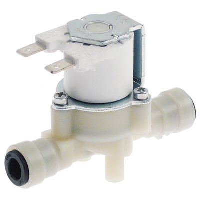 Electrovalva RPE, racorduri rapide JG 8 mm, t.max. 60°C, cu reductie de debit pe iesire ALB 1-1.25 l/min, UNOX KEL1411A - 374058
