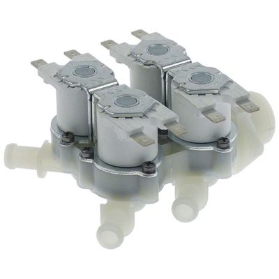 Electrovalva cu 4 căi - iesiri, dreapta, 230VAC, intrare 3/4", ieșiri 10.5 mm, ciclu de lucru 100%, RPE - 374111