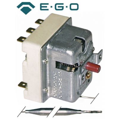 Termostat de siguranta 250 °C, 3 contacte, 20 A, dimensiuni bulb ø 6 x 107 mm, capilar 1470 mm - 375516