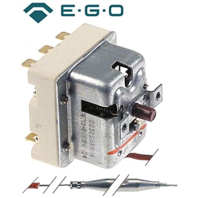 Termostat trifazic de siguranta 270°C, 20 A, senzor ø 6 mm L 79 mm, fir capilar 900 mm - 375557