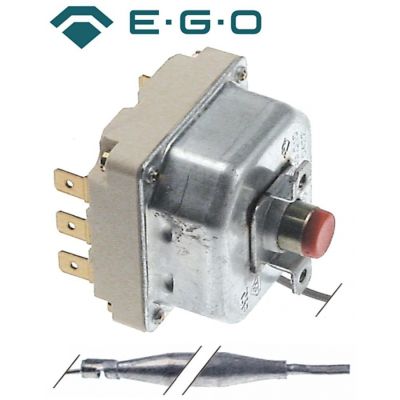 Termostat de siguranta 350 °C, cu 3 contacte 20 A, bulb ø 6 x 157 mm, capilar 940 mm - 375571