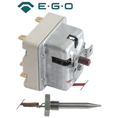 Termostat de siguranta 338 °C, cu 2 contacte 1x20A + 1x0,5A, sonda ø 6 mm, L 53 mm - 375659