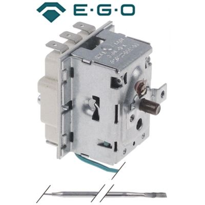 Termostat de siguranta 145°C, cu 3 contacte 20A, sonda ø 3 x 299 mm, EGO 55.33522.070