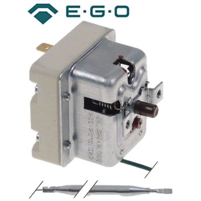 Termostat de siguranta 259 °C, contact 0,5 A, bulb ø 6 x 88 mm, capilar 900 mm - 375916
