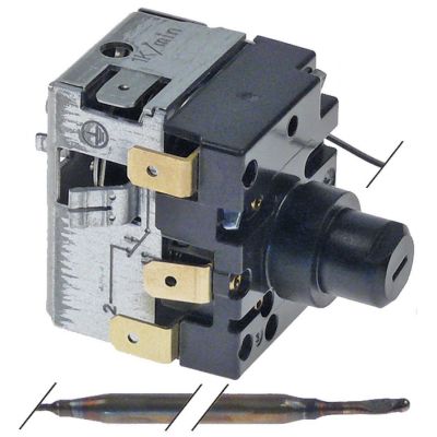 Termostat de siguranta reglabil 30-500°C, contact 1CO, 16 A, senzor ø 4 x 183 mm - 376069