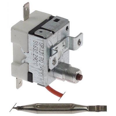 Termostat de siguranta 245°C, contact 1NO 20A, bulb ø 6 x 52 mm, capilar 1500 mm - 376074