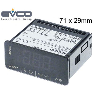 controler digital EVCO tip EV3294N9 dimensiuni de montaj 71x29mm 115-230V tensiune AC