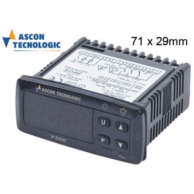 controler digital TECNOLOGIC tip dimensiuni de montaj 71x29mm 100-240V tensiune AC