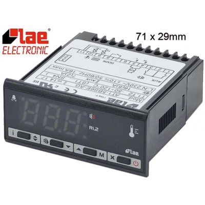 controler digital LAE tip dimensiuni de montaj 71x29mm 230V tensiune AC