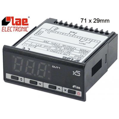 controler digital LAE tip dimensiuni de montaj 71x29mm 12V tensiune AC/DC