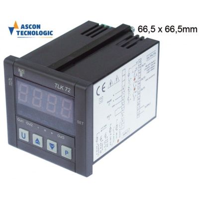 Regulator de temperatura Tecnologic TLK72HCRR---B, temp in functie de sonda, alimentare 100-240V, panou 72x72 mm, montare 66,5x66,5 mm, 2 iesiri cu relee - 379228