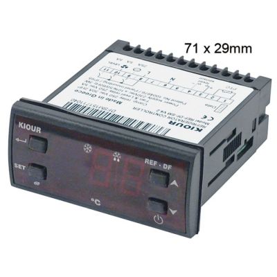 Termostat digital KIOUR REF-DF-SM V4.2, 230 V, sonda tip PTC, -19+99°C, cu 3 relee iesiri  - 379494