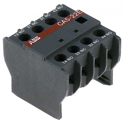 Contact auxiliar ABB CA5-22E, contacte 2ND / 2NI, 16/3 A, conectare cu surub - 380128