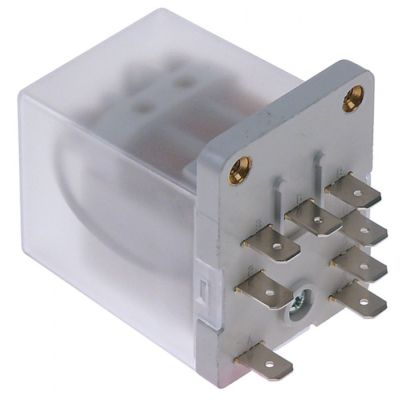 power relays 230V AC 3NO 16A connection flat plug - Code 380130