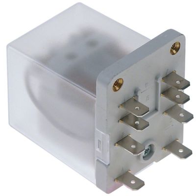 power relays 230V AC 2CO 16A connection flat plug - Code 380189