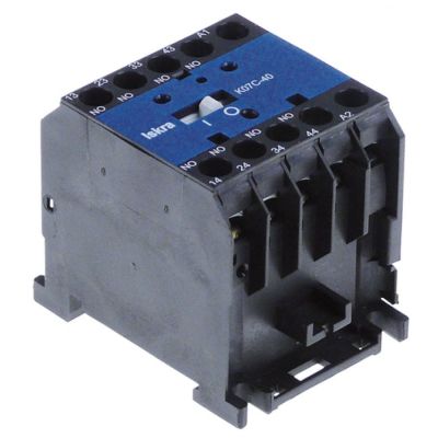 Contactor 230V AC1 20A, AC15 4A, cunectare cu surub, contacte 4 ND - Cod 380205