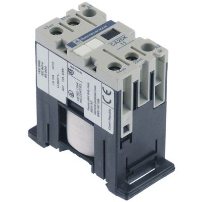 Contactor auxiliar, 230 V, AC1 10 A, model CA2SK11P7, conectare cu surub, contacte 1 ND/1 NI - Code 380367