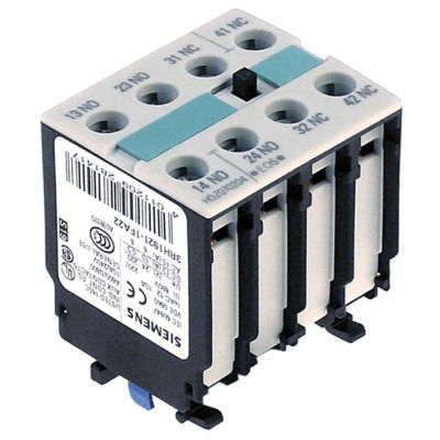 Contacte Auxiliare, contacte 4NI, AC15 3A, pentru contactoare 40 A-60 A, conectare cu surub - Cod 380538