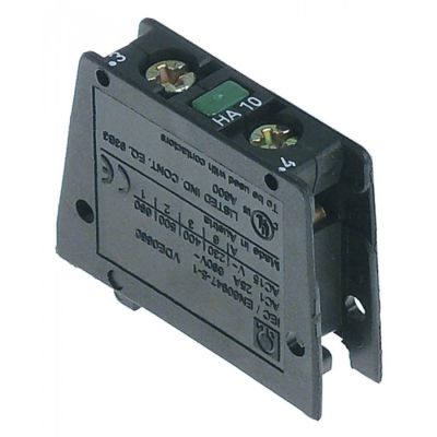 Contacte Auxiliare, contacte 1 ND, AC15 6 A, conectare cu surub, model HA10 AC1, 25 A - Cod 380781