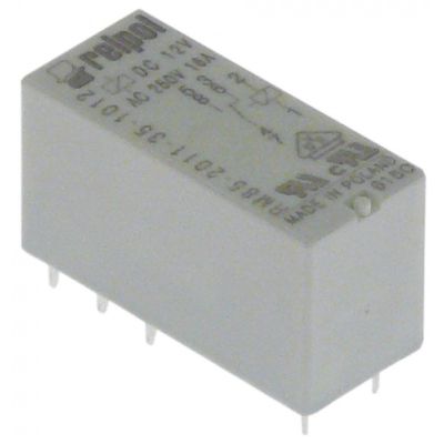 print relay 12V DC 1CO at 250V 16A connection pins - Code 380792