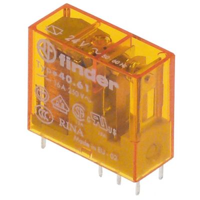 print relay 24V AC 1CO at 250V 16A connection pins - Code 380853