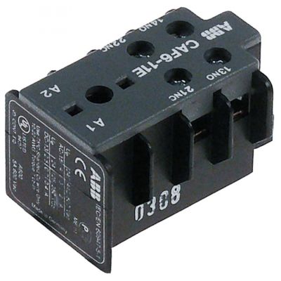 Contact auxiliar ABB CAF6-11E, contacte 1ND/1NI, 16/3 A, conectare cu surub - 381028