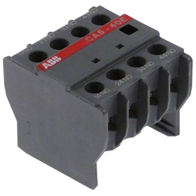 Contact auxiliar ABB CA5-40E, contacte 4ND, 16/3 A, conectare cu surub - 381037