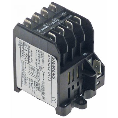 contactor de putere AC1 16A 24VAC (AC3/400V) 4kW 3NO contacte auxiliare 1NO racord F6,3