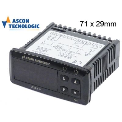 controler digital TECNOLOGIC tip Z31YHS------D---- dimensiuni de montaj 71x29mm 100-240V tensiune AC