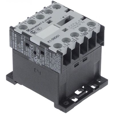 contactor de putere AC1 20A 230VAC (AC3/400V) 4kW 3NO contacte auxiliare 1NC racord racord cu șurub