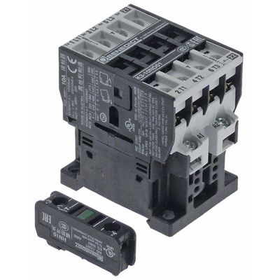 contactor de putere AC1 25A 230VAC (AC3/400V) 10A/4kW 3NO contacte auxiliare 1NC
