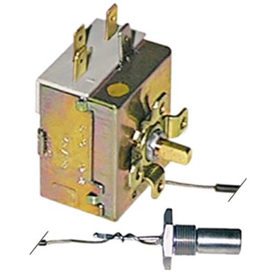 Termostat 25-85°C, contact in comutatie 1CO, 15A, senzor ø 11 x 35 mm, lungime capilar 600 mm - 390005