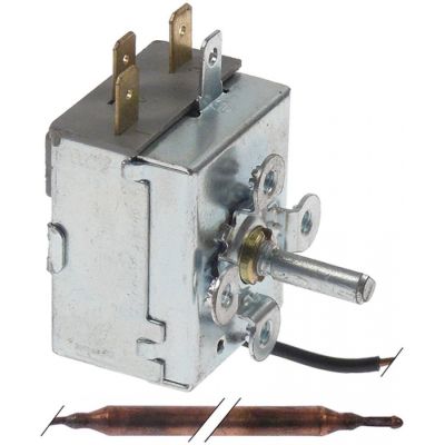 Termostat friteuza 64-210°C, contact in comutatie 1CO, 16 A, bulb ø 5 x 125 mm, capilar 1000 mm - 390008