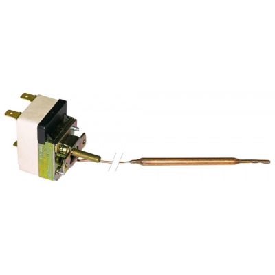 Termostat CAEM 30-90°C, contact in comutatie 1CO, 16A, bulb ø 6 x 94 mm, lungime capilar 1600 mm - 390082