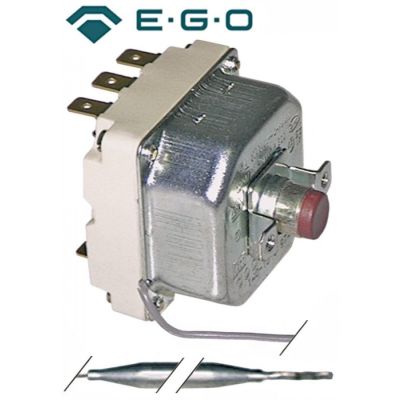 Termostat de siguranta trifazic 230 °C, cu 3 contacte 20 A, bulb ø 6 x 239 mm, EGO 55.31542.140 - 390091