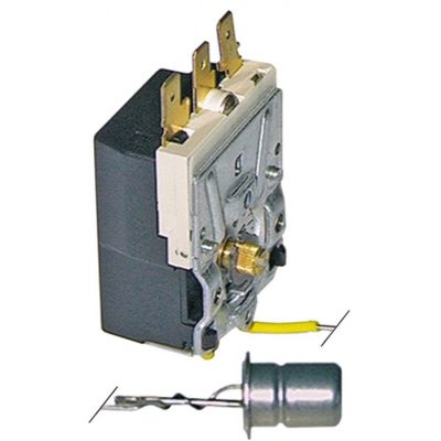 Termostat, temperatura maxima 95°C, gama temperatura 0-95°C, 1 contact, 16 A, senzor ø 15 mm, lungime senzor 17 mm - Cod 390130