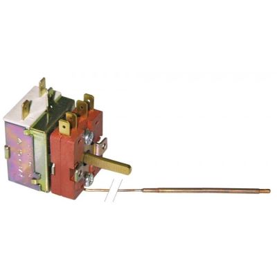 Termostat cu intrerupator 63-270 °C, contact 15 A, bulb ø 3,5 x 195 mm, capilar L 1000 mm - 390139