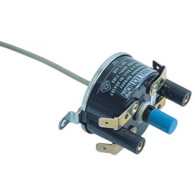 Termostat, 165°C, 2 contacte, 25A, senzor ø 3 mm, lungime tub capilar 750 mm - 390154