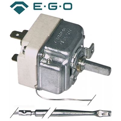 Termostat 50-260°C, contact 16 A, bulb ø 4 x 115 mm, capilar 1300 mm - 390156