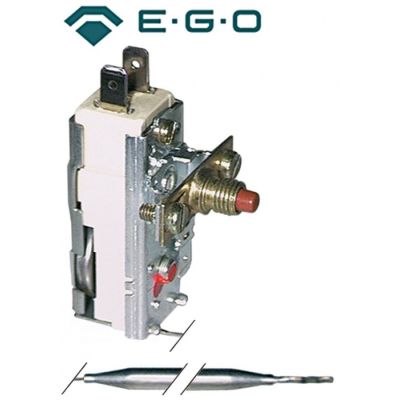 Termostat, 230 °C, 1 contact, 16 A, senzor ø 6 mm, lungime senzor 74 mm, lungime tub capilar 600 mm - Cod 390176