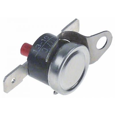 Termostat de siguranta cu bimetal 127°C, contact 1NC, 16A, 250V, conectori 6,3mm - 390711