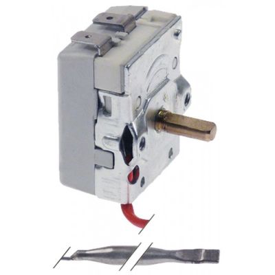Termostat friteuza de banc 50-175°C, 16A, 250V, bulb ø 5 x 90 mm, capilar 620 mm - 375450 / 390975