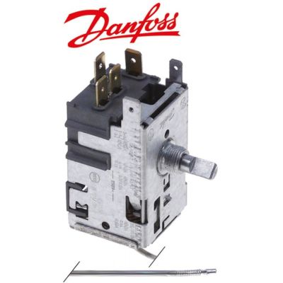 termostat tip 077B2220 țeavă capilară 860mm interval temperatură de funcționare -34 până la -15°C
